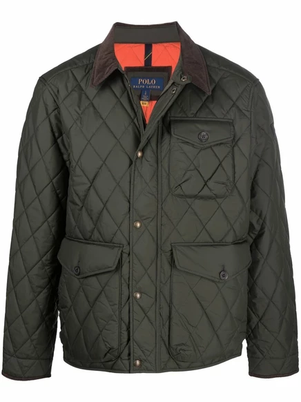 Мужская стеганая куртка Polo Ralph Lauren Beaton, оливковая