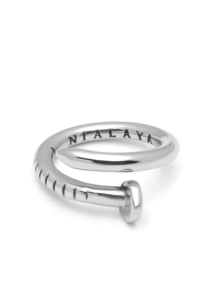 Мужское кольцо Nialaya Jewelry Dorje из стали, серебристое
