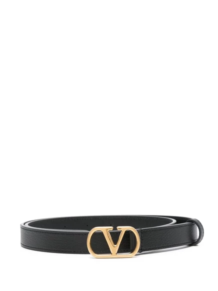 Женский ремень Valentino Garavani VLogo 20 мм, чёрный