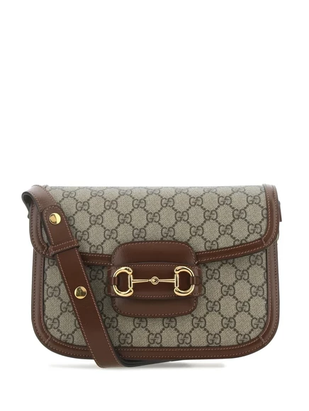 Женская сумка через плечо Gucci 1955 Horsebit, нейтральная