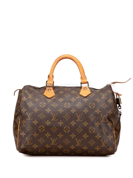 Бывшая в употреблении сумка Louis Vuitton 1990 года выпуска Monogram Speedy 30 boston brown