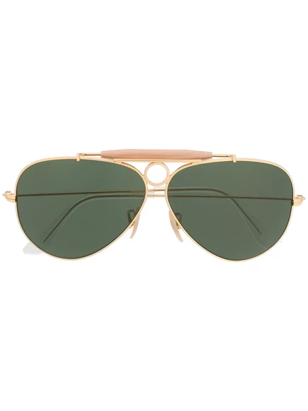 Унисекс солнцезащитные очки Ray-Ban Aviator, золотистые