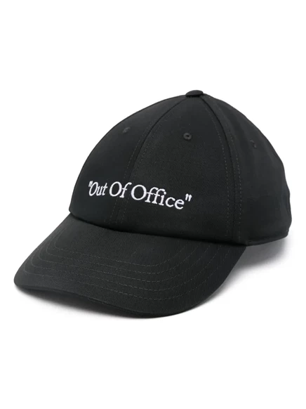 Мужская кепка Off-White Out Of Office из хлопка, черная