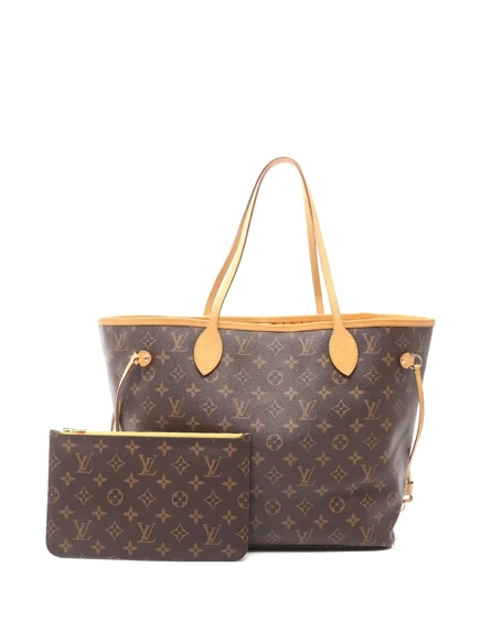Женская сумка-тоут Louis Vuitton Neverfull MM, коричневая