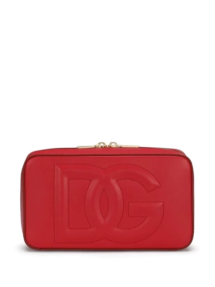Маленькая сумка для фотоаппарата Dolce & Gabbana с логотипом DG red