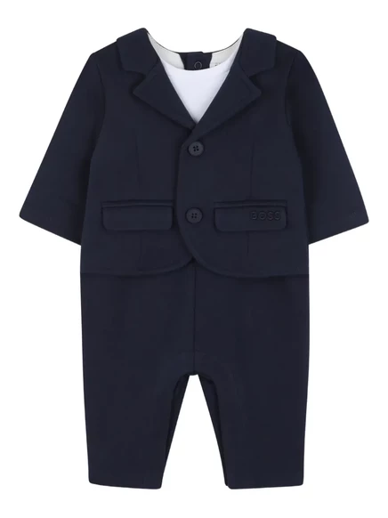 Комбинезон для мальчиков Boss Kidswear костюмного кроя, синий