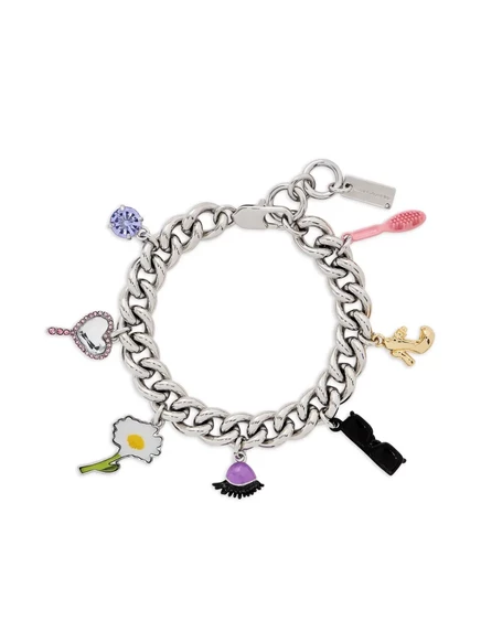 Женский браслет Marc Jacobs The Dollhouse Charm, серебристый