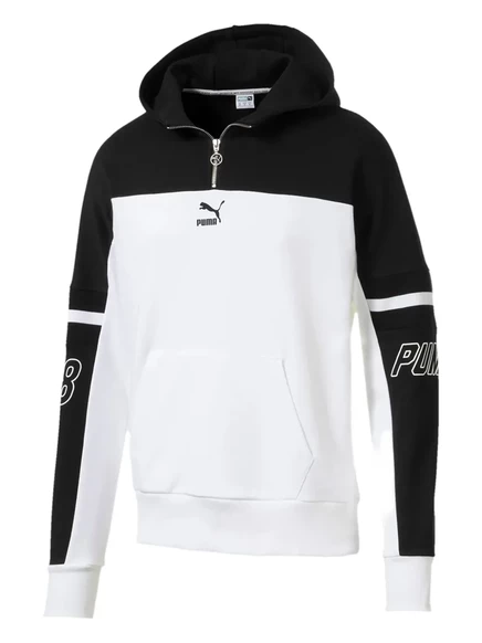 Мужское худи Puma XTG с короткой молнией, белое