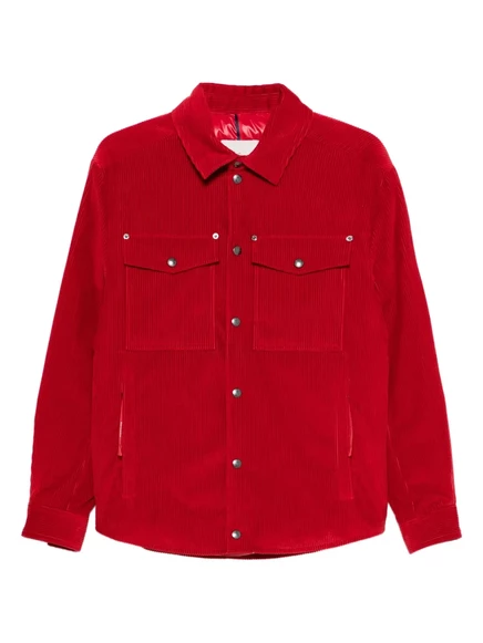 Вельветовый пиджак Moncler с карманами red