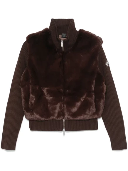 Куртка с кроликом Moose Knuckles Dua brown