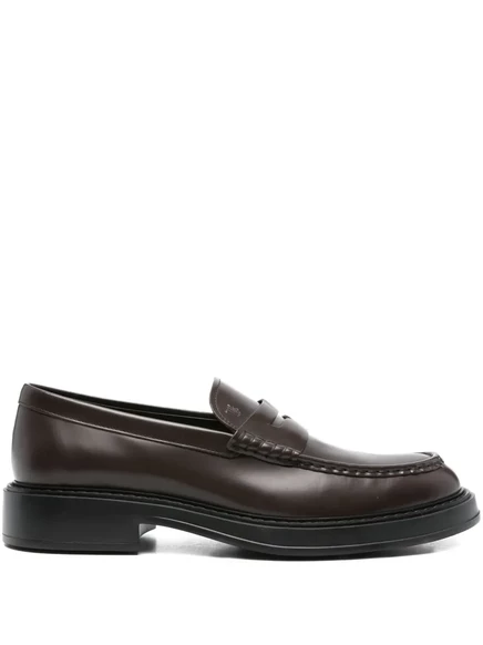 Мужские лоферы Tod's из телячьей кожи, коричневые