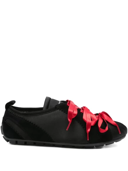 Кроссовки Simone Rocha Ballerina Grip с атласной лентой black