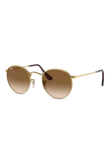 Унисекс солнцезащитные очки Ray-Ban круглые, золотистые