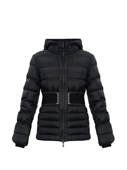 Женский пуховик Moncler с поясом, черный