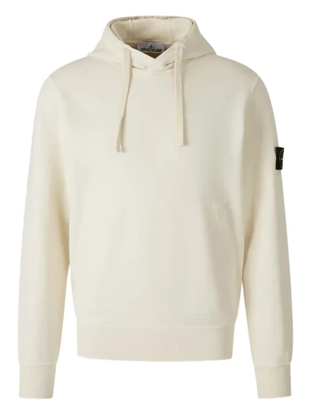 Мужское худи Stone Island с логотипом, бежевое