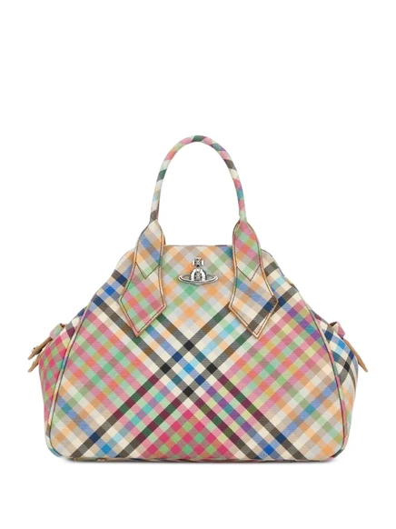 Женская сумка-тоут Vivienne Westwood Yasmine, клетчатая