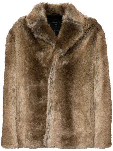 Мужской пиджак Unreal Fur Lupin из искусственного меха, коричневый