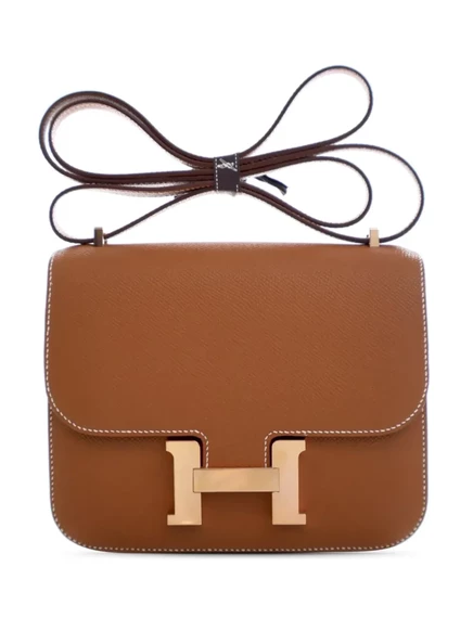 Женская сумка Hermès Constance III 18, коричневая
