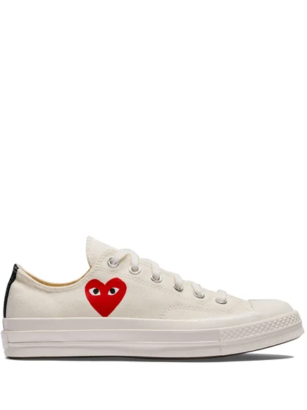 Унисекс кеды Comme Des Garçons Play Chuck 70, бело-черные