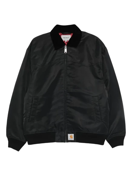 Мужская бомбер‑куртка Carhartt WIP Santa Fe Alumni, черная