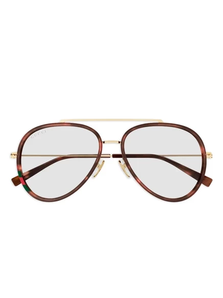 Солнцезащитные очки Gucci GG1981S с двойным мостом, коричневые