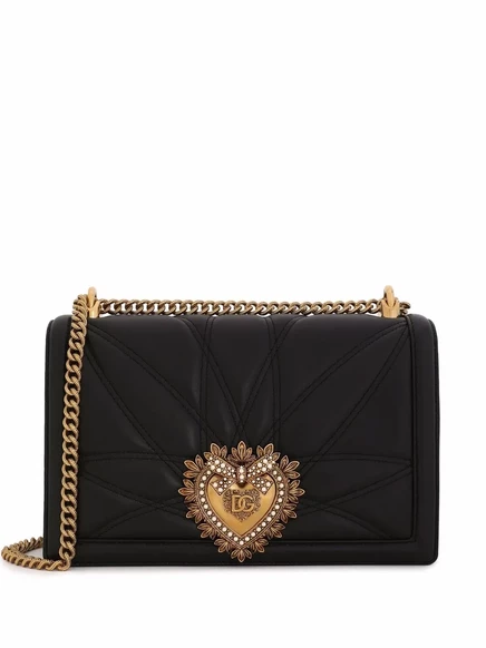 Большая женская сумка через плечо от Dolce & Gabbana black