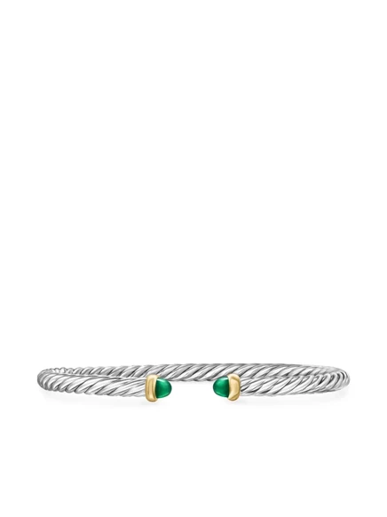 Женский браслет David Yurman Cable Flex 4 мм, золото/серебро