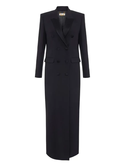 Двубортное пальто Elisabetta Franchi black
