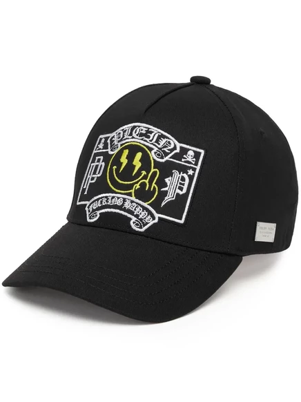 Унисекс бейсболка Philipp Plein Smile, черная