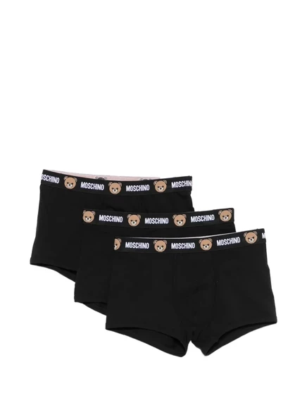 Мужские боксеры Moschino с мишкой, 3 шт., черные