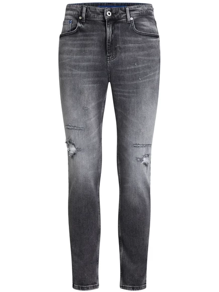Мужские джинсы Karl Lagerfeld Jeans прямого кроя, черные