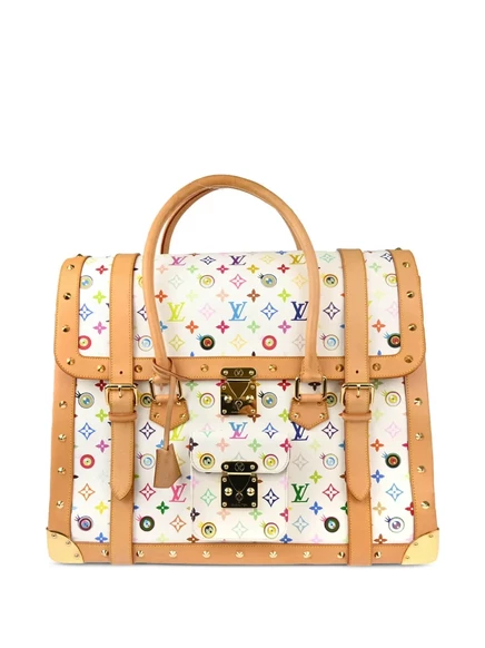 Гигантская сумка Louis Vuitton, бывшая в употреблении, x от Takashi Murakami 2002 Eye Love Sac white