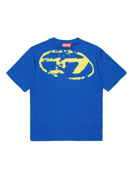 Футболка для мальчиков Diesel Kids с логотипом, синяя