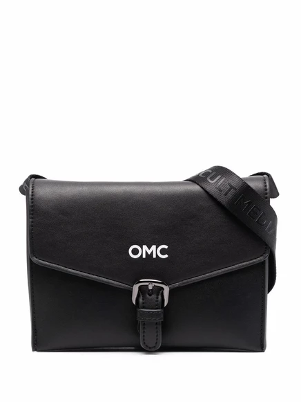 Сумка через плечо OMC с тиснёным логотипом, черная