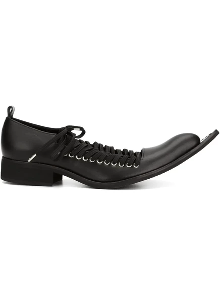 Женские оксфорды COMME des GARONS Witches кожаные, черные