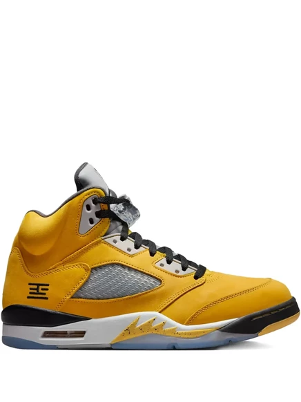 Мужские высокие кроссовки Jordan Air Jordan 5, желтые