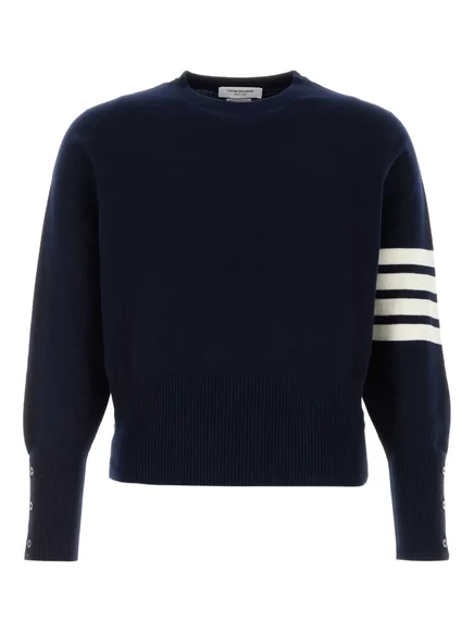 Мужской джемпер Thom Browne 4-Bar из кашемира, синий
