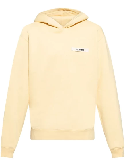 Мужское худи Jacquemus Gros Grain светло-желтое
