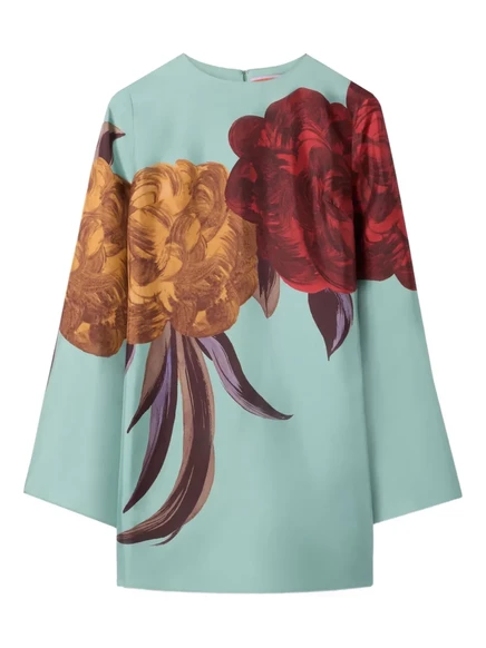 Женское платье La Doublej мини с цветочным принтом, синее