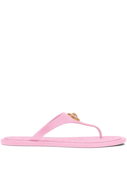 Вьетнамки Versace Alia с металлическими деталями pink