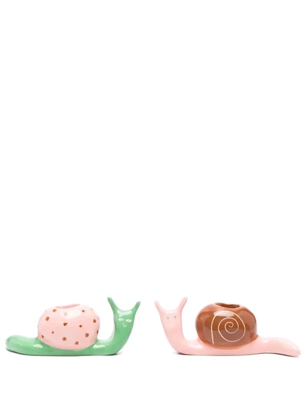 Подсвечники LAETITIA ROUGET The Hard Shell, 2 шт., розовые