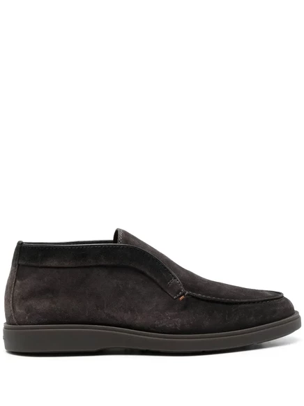 Мужские замшевые ботинки Santoni, коричневые