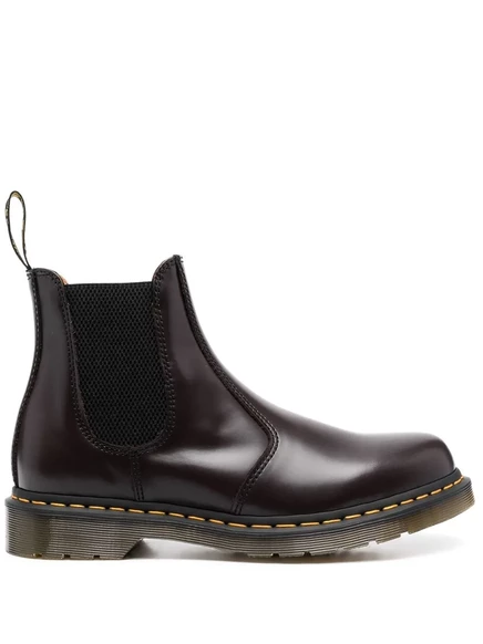 Мужские кожаные челси Dr Martens, темно-красные