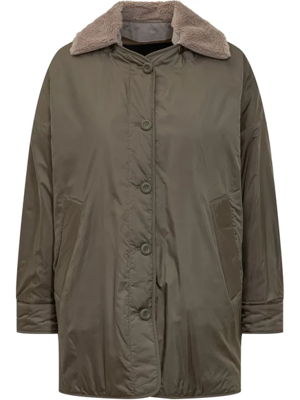 Женское пальто Weekend Max Mara Drava двустороннее, зеленое