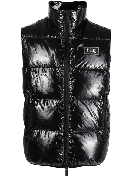 Мужской пуховый жилет DSquared2 Ultra Light, черный