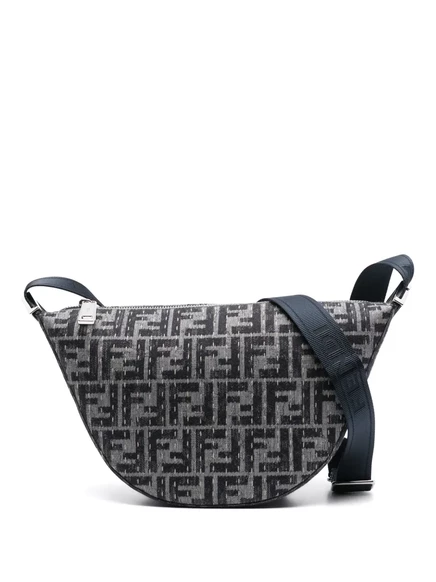 Мужская сумка-мессенджер Fendi Small Melon, серая
