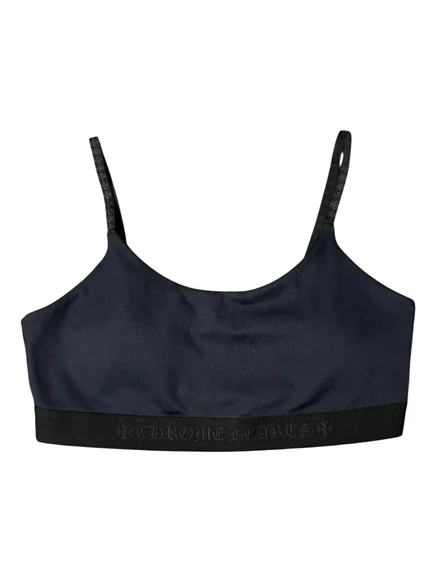 Женский спортивный бюстгальтер Chrome Hearts yoga, черный