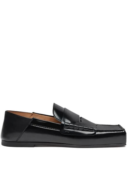 Мужские лоферы Jacquemus Les Carré из лакированной кожи, черные