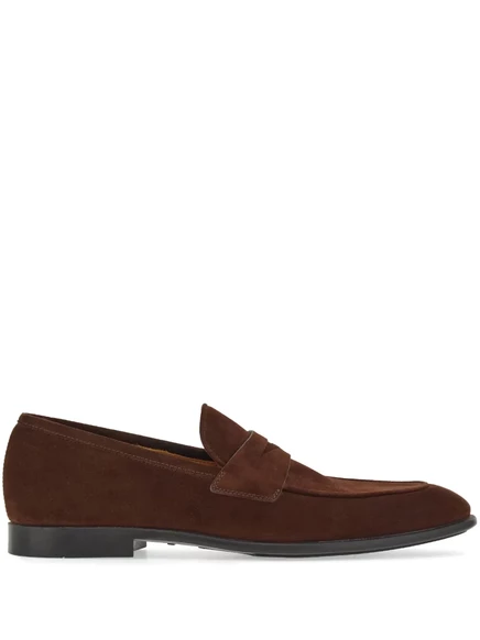 Мужские пенни-лоферы Ferragamo из кожи, коричневые