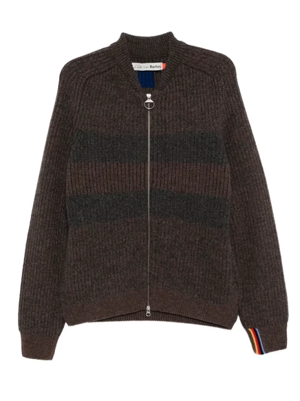 Мужской свитер Barbour x Paul Smith, темно-коричневый